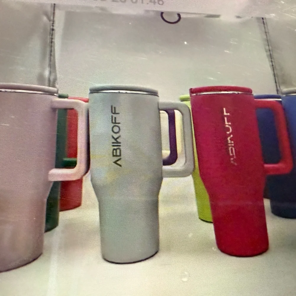40 oz Tumbler Water Bottle with Handle and Flip Straw - Picture 11 of 12